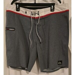 Men's Grey Quiksilver Board‎ Shorts Size 36